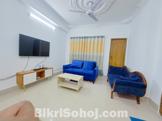 Exclusive 2-Room Furnished Apartment in Bashundhara R/A